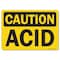 Signmission OSHA Caution, 5" Height, 7" Width, Decal, 5" H, 7" W, Landscape, Acid OS-CS-D-57-L-19106 - alternate 1